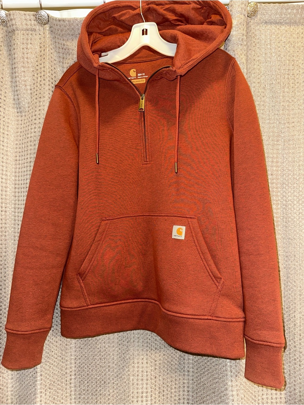 Carhartt Rust Orange Hoodie- like new! Perfect condition.